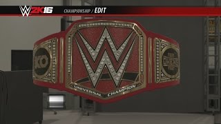 Kevin Owens's WWE Universal Championship Side Plates WWE 2K16 Creations Custom Championship