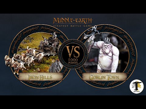 1000 POINTS MIDDLE EARTH SBG BATTLE REPORT | IRON HILLS VS GOBLIN TOWN & THE THREE TROLLS