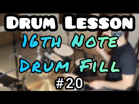 Drum Lesson - 16th note drum fil #20 | Ariel Kasif
