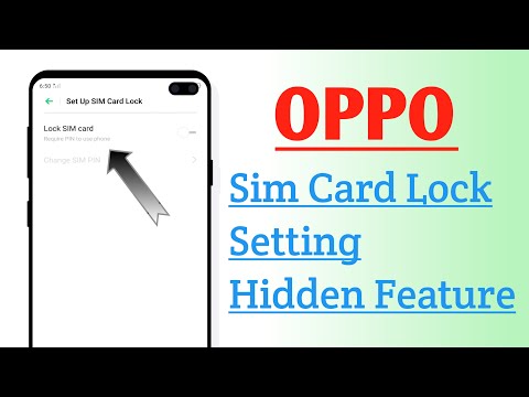 OPPO Phone Sim Card Lock Setting Hidden Feature