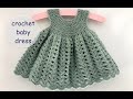 crochet baby dress madeline 2021  - app. 0 - 6 months - how to crochet a baby dress