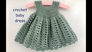 Download lagu crochet baby dress madeline 2022  | app. 0 - 6 months | how to crochet a baby dress (ASMR) | 4k mp3