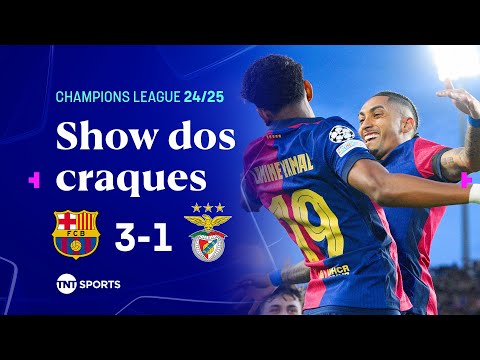 Gols e lances de Barcelona x Benfica