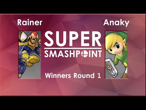 Super SmashPoint - Rainer (Captain Falcon) Vs. Anaky (Toon Link, Marth) Winners Round 1