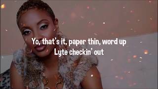 MC Lyte - Paper Thin (Lyrics - Video)
