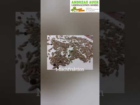 Reinigung von Wickroggen mittels Schneckentrieur