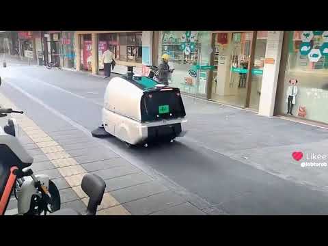 @jobtorob: JT-Innovation: Robot XG: The Autonomous Driving Cleaning Robot for Commercial Plazas