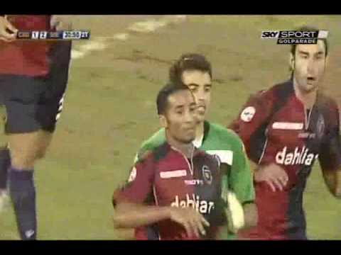 Calcio 2010 : J02 : Cagliari - Sienne : 1-3