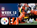 Steelers vs. Bengals Week 12 Highlights | NFL 2021