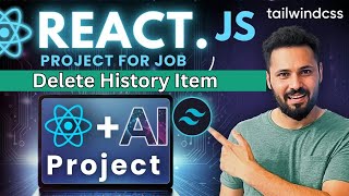 React JS Project with Tailwind CSS in Hindi #18 Delete Recent history items