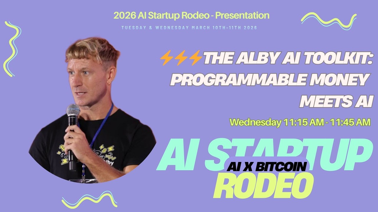 The Alby AI Toolkit: Programmable Money Meets AI by Roland | AI Startup Rodeo #SXSW2026