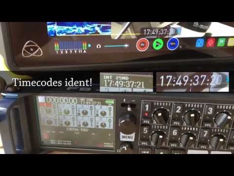 Timecode-Synchronisation zwischen Zoom F8 und Atomos Shogun
