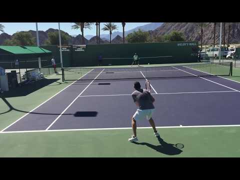 Mardy Fish & Ryan Harrison | Indian Wells Practice 3/10/2015 (Court Level)