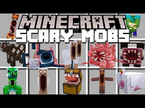 Minecraft SCARY MOBS MOD / SCARY SCREAMING SHEEP MOD! (Minecraft Mods)