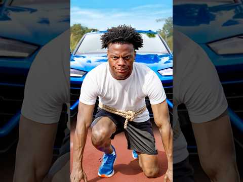 Can I Pull a CAR by Running?🏃🏻 🚙 #ishowspeed