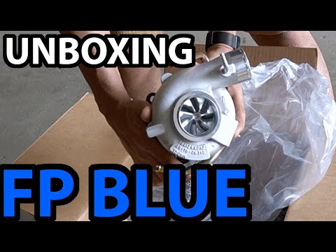Unboxing NEW Forced Performance FP Blue HTZ Turbo for my WRX STi
