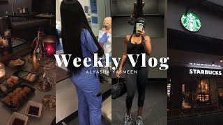 WEEKLY VLOG | CNA LIFE IN ALASKA, SUSHI DATE, ORGANIZING, EXERCISE & MORE