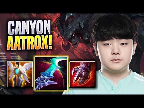 CANYON IS A GOD WITH AATROX! - DK Canyon Plays Aatrox TOP vs Yone! | Season 2022