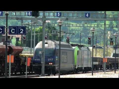 BLS Re 486 & Re 465 Doppeltraktion Lokzug [14.08.12]