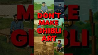 Don't just Make Ghibli Art using ChatGpt !! 😱 #chatgpt #ghibli #ghibliart