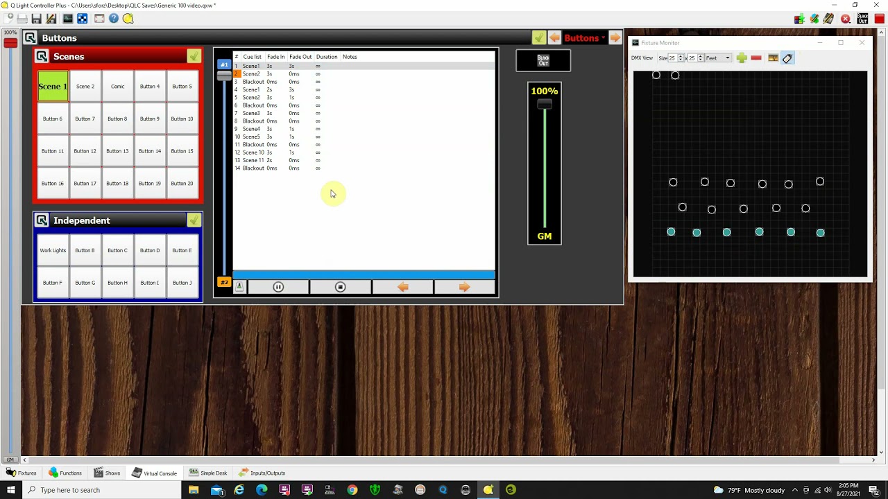 Pt 9 QLCplus VC Cue List