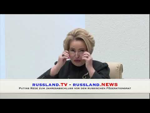 Putins Rede zum Jahresabschluss vor dem russischen Föderationsrat