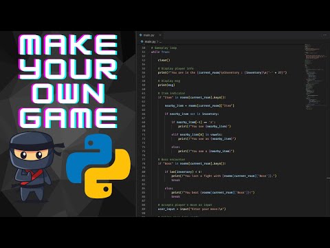 Text Based Dungeon Game in Python | Coding Tutorial