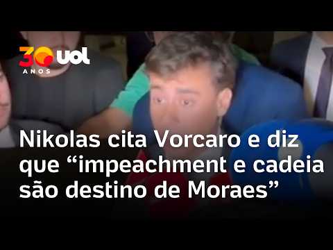 Nikolas diz que Moraes merece ‘ser preso’ por caso Master, mas ignora mensagens de Flávio a Vorcaro