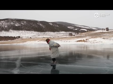 Die Schlittschuh-Oma vom Baikalsee