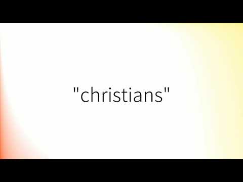 How to pronounce 'Christians' (British English)