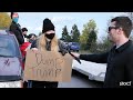 Triggering an ENTIRE Trump Protest (epicly)