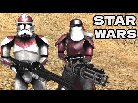 STAR WARS: GALAXY AT WAR MOD - Republic Clones vs CIS Battle Droids! - Men of War: Assault Squad 2