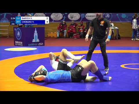 Round 2 PKM - 92 kg: V. BABYCH (UKR) v. V. CHOBANU (RFP)