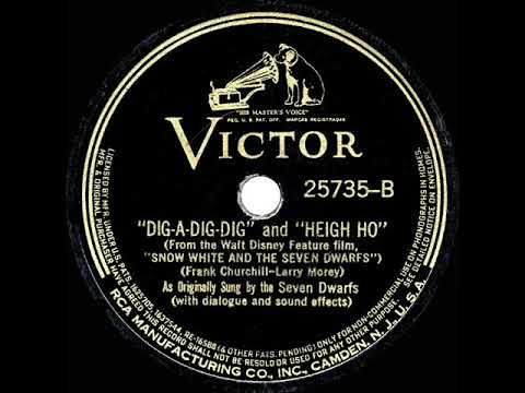 1938 HITS ARCHIVE: Heigh-Ho - ‘Snow White’ movie cast (The Seven Dwarfs)