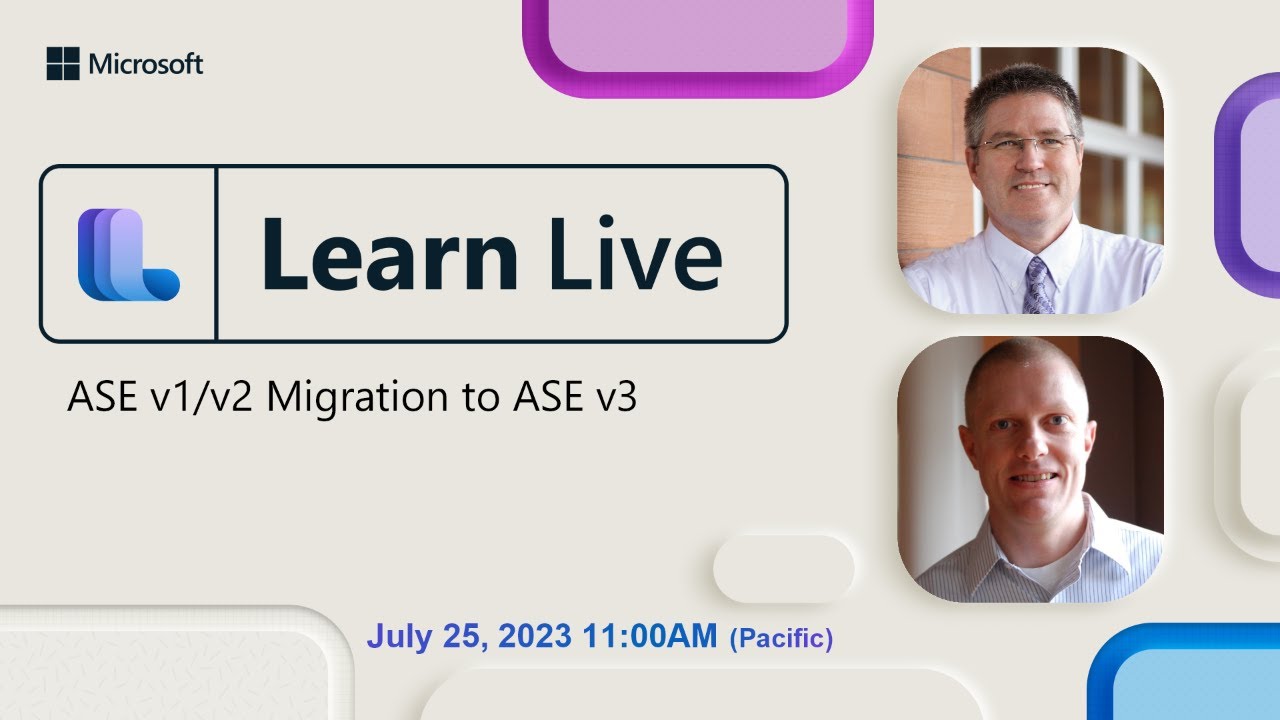Learn Live - ASE v1/v2 Migration to ASE v3