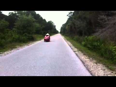 Velomobile on the legacy Trail