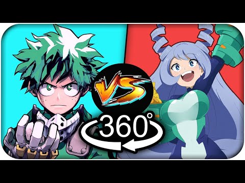 Deku VS Nejire Hado BATTLE! [360º VR] | My Hero Academia BATTLES! 360 VR