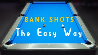 Bank Shots | The Easy Way  #pool #billiards #bankshot #learning #sports