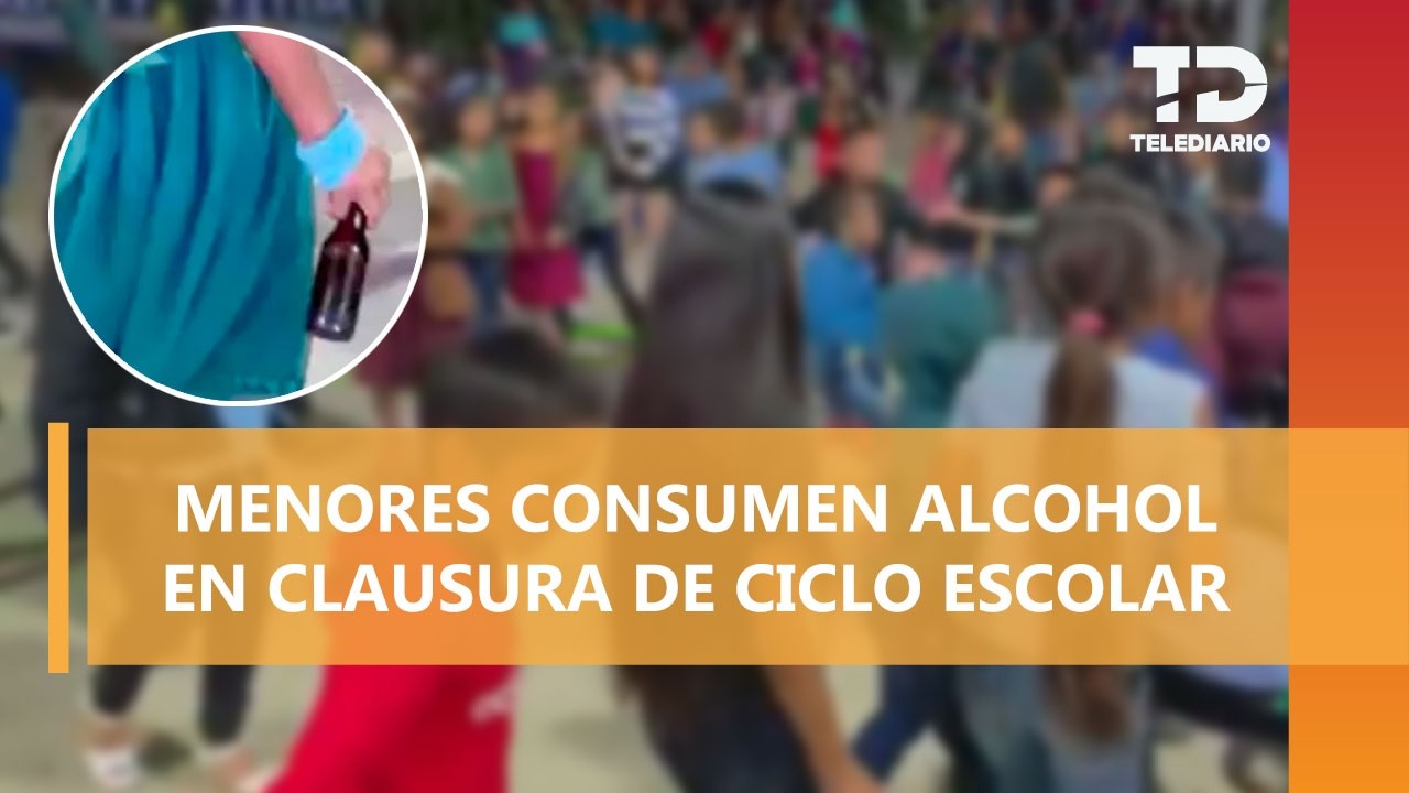 Polémica en Oaxaca por videos de menores bebiendo cervezas en fiesta por fin de clases
