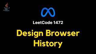 YouTube video '1472. Design Browser History - JAVA (Doubly Linked List - Detailed explanation)'