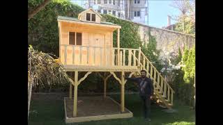 AHŞAP ÇOCUK OYUN EVİ YAPIMI