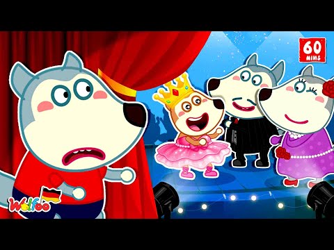 Wolfoo Geschichte 🐺 Pink vs. Black Ballet – Fair zu gewinnen ist die wahre Krone! -Videos für Kinder
