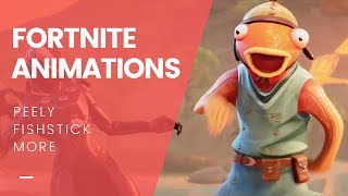 ALL Fortnite Pro-Am 2019 Animations | Fishstick, Peely, Noms & MORE