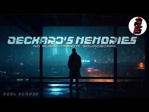 Deckard's Memories | No Music | Blade Runner Ambience | Pure Rain Thunder SFX ASMR