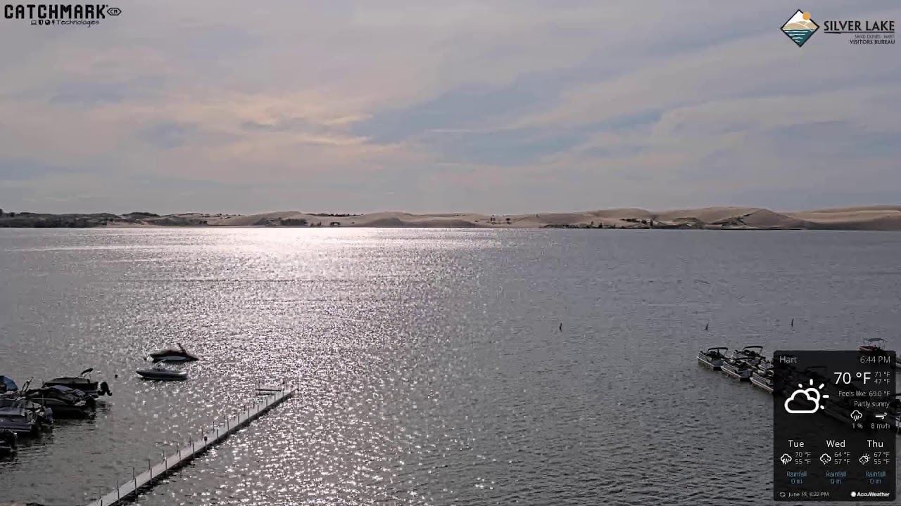 Live webcam view of Silver Lake Sand Dunes Waterfront