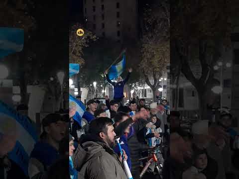 Villa Mercedes: La Plaza Pedernera fue una fiesta tras la clasificación de Argentina