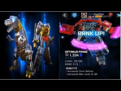 Transformers: Forged To Fight Grimlock Overview / OG Prime Rank Up!