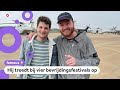Met Donnie in de helikopter