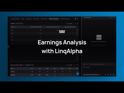 Earnings Analysis with LinqAlpha's AI Agent