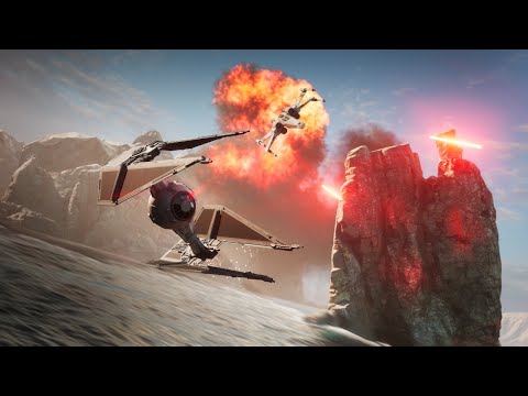 X-Wing VS TIE Interceptor | STAR WARS Fan Animation